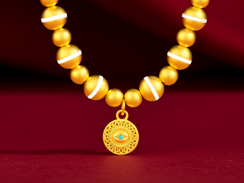 黄金天珠项链图片欣赏 黄金天珠项链图片欣赏